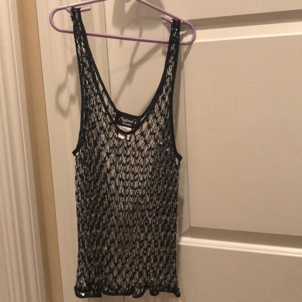 Tank with sequins. - Picture 2 of 2